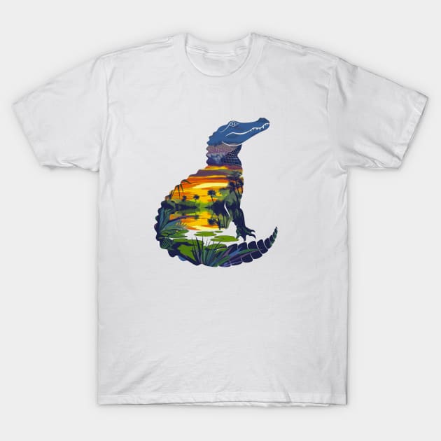 Everglades Alligator T-Shirt by Wintrly